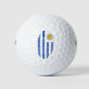 Uruguayische Touch-Fingerabdruckflagge Golfball