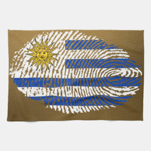 Uruguayische Touchfingerabdruckflagge Handtuch
