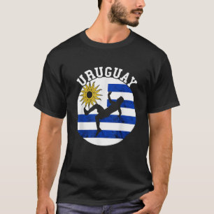 Uruguayischer Fußballball-Ball Uruguay Flag Urugua T-Shirt