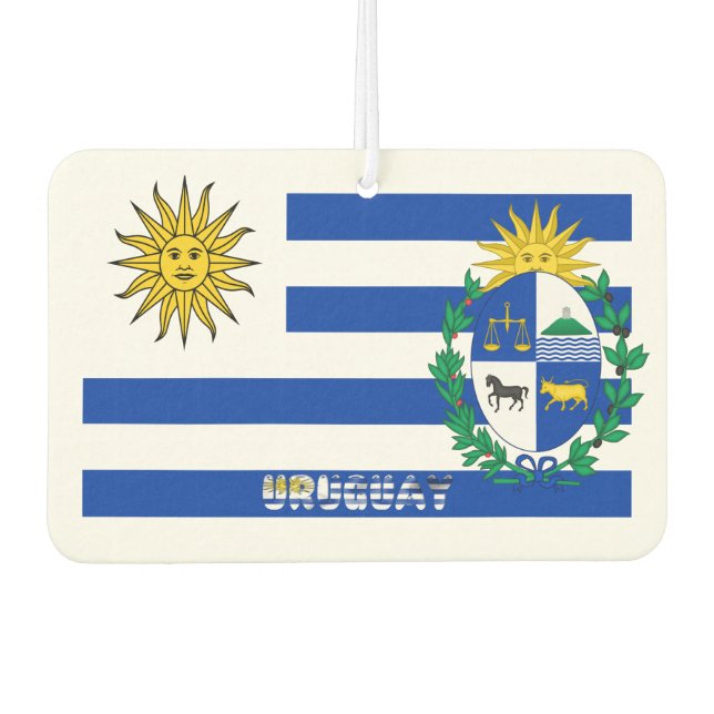Uruguayisches Wappen Autolufterfrischer (Vorderseite)