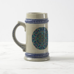 Urus-Gitterwerk-Mandala - Staub in den Tempeln - Bierglas