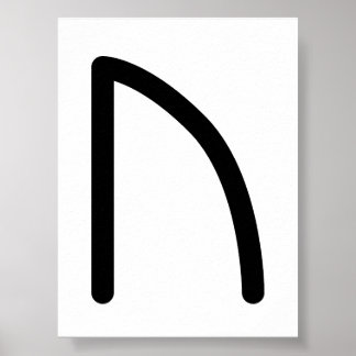 URUZ Nordische Rune (Stärke, Vitalität) | Elder Fu Poster