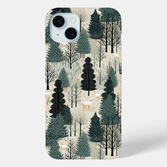 Urwald mit Hirschhanf Case-Mate iPhone Hülle (Rückseite)