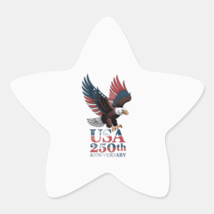 US 250. Jubiläum  Stern-Aufkleber