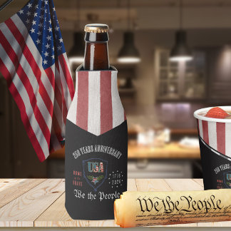 US 250 We the People Flag & Stars Cooler Flaschenkühler