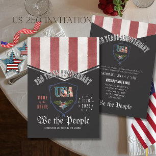 US 250 Wir das Volk Patriotisches Jubiläum Einladung