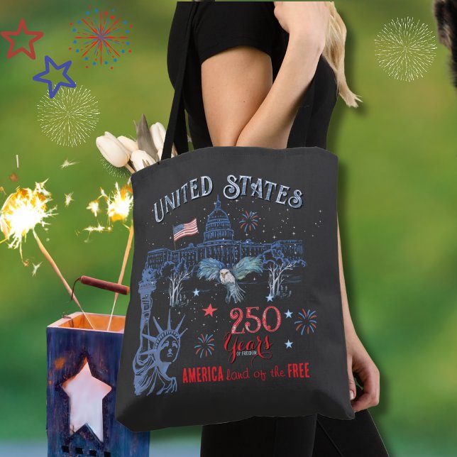 US 250 Years of Freedom Statue of Liberty & Eagle Tasche (US 250 Years of Freedom Statue of Liberty & Eagle Tote Bag)