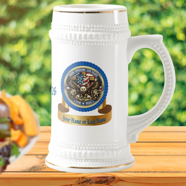 US 250th Anniversary Custom Commemorative Collect Bierglas (Von Creator hochgeladen)