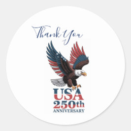 US 250th Anniversary  Runder Aufkleber