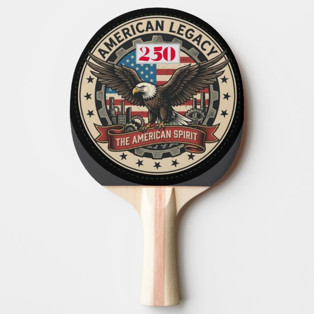 US 250th Anniversary  Tischtennis Schläger (Vorderseite)