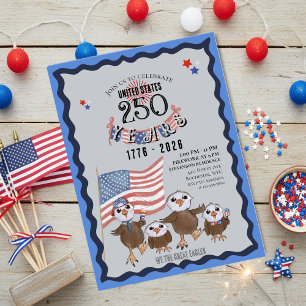 US 250th Celebration Great Eagle Family Invitation