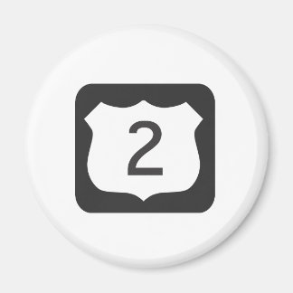 US-2-Magnet für Landschaftliche Autobahnen Magnet