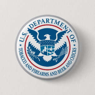 US-Abteilung des Tabaks und der Feuerwaffen und Button
