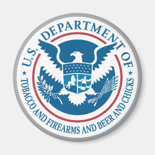 US-Abteilung des Tabaks und der Feuerwaffen und Magnet