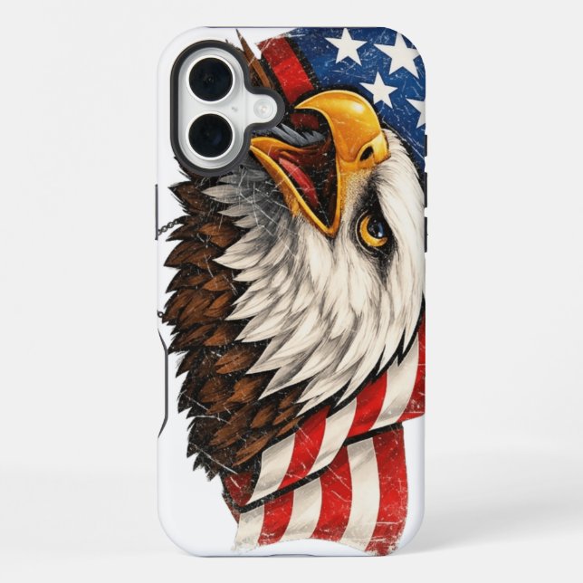 US Adler iPhone 16 Plus Hülle (Rückseite)