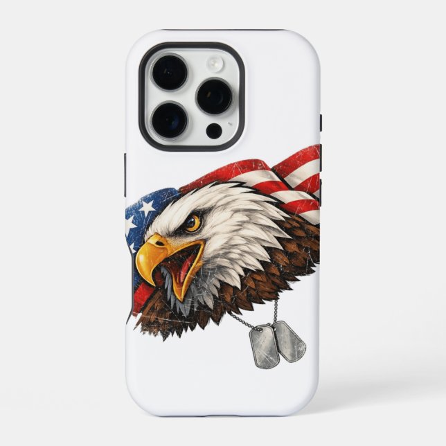 US-Adler iPhone 16 Pro Hülle (Rückseite)