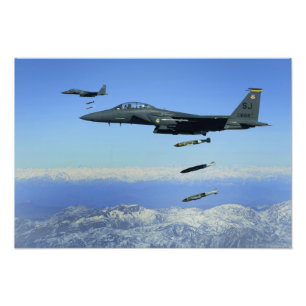 US Air Force F-15E Strike Eagle Flugzeug Fotodruck