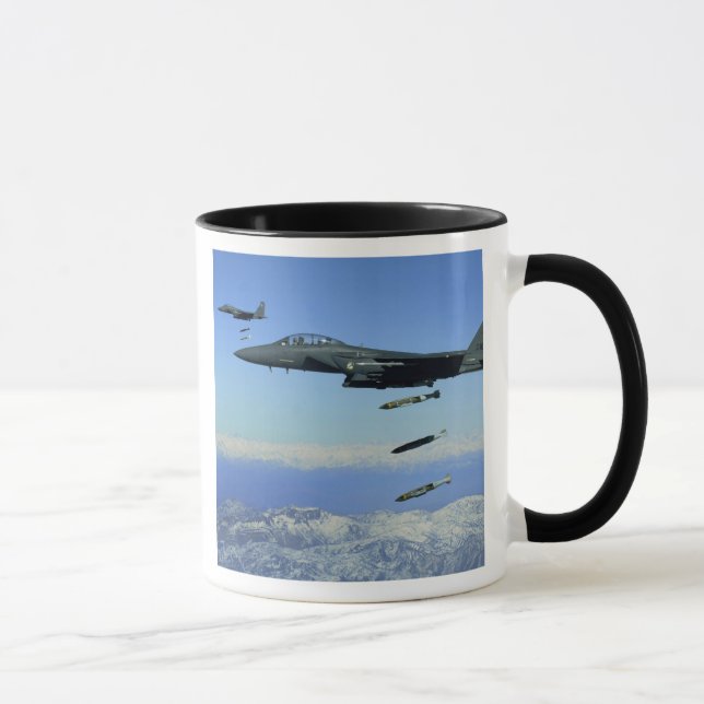 US Air Force F-15E Strike Eagle Flugzeug Tasse (Rechts)