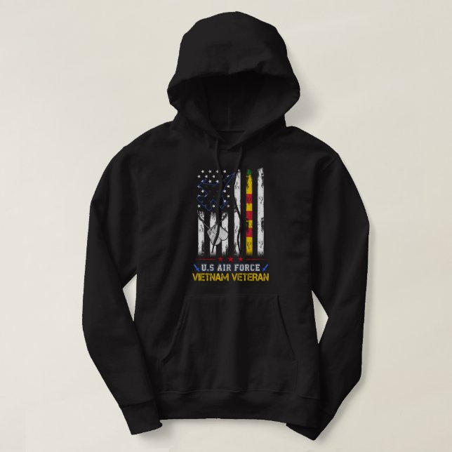 US Air Force Vietnam Veteran USAF Veteran Fl Hoodie (Design vorne)