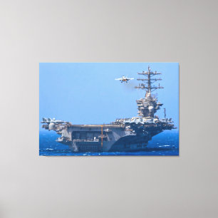 US AIRCRAFT CARRIER - CVN-68 32x48 Leinwanddruck