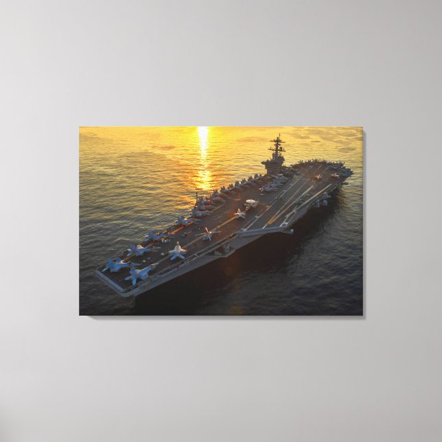 US AIRCRAFT CARRIER - CVN-71 24x36 Leinwanddruck (Vorderseite)