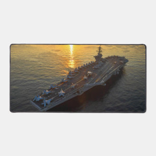 US AIRCRAFT CARRIER - CVN-71 DESK MAT SCHREIBTISCHUNTERLAGE