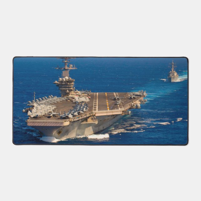 US AIRCRAFT CARRIER - CVN-71 SCHREIBTISCHUNTERLAGE (Vorderseite)