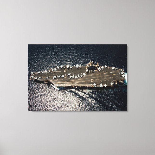 US AIRCRAFT CARRIER - CVN-72 24x36 Leinwanddruck (Vorderseite)