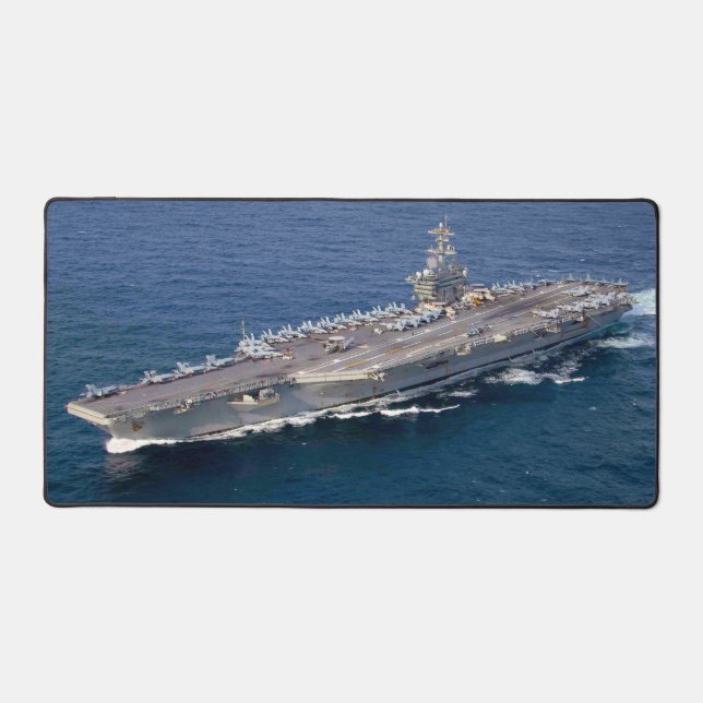 US AIRCRAFT CARRIER - CVN-72 SCHREIBTISCHUNTERLAGE (Vorderseite)