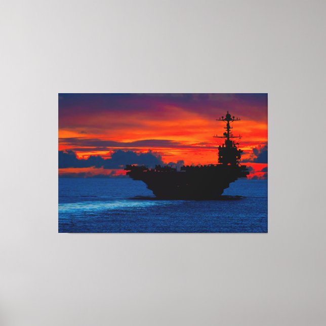 US AIRCRAFT CARRIER - CVN-73 40x60 Leinwanddruck (Vorderseite)