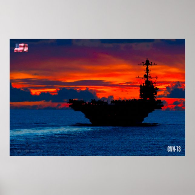 US AIRCRAFT CARRIER - CVN-73 POSTER (Vorne)