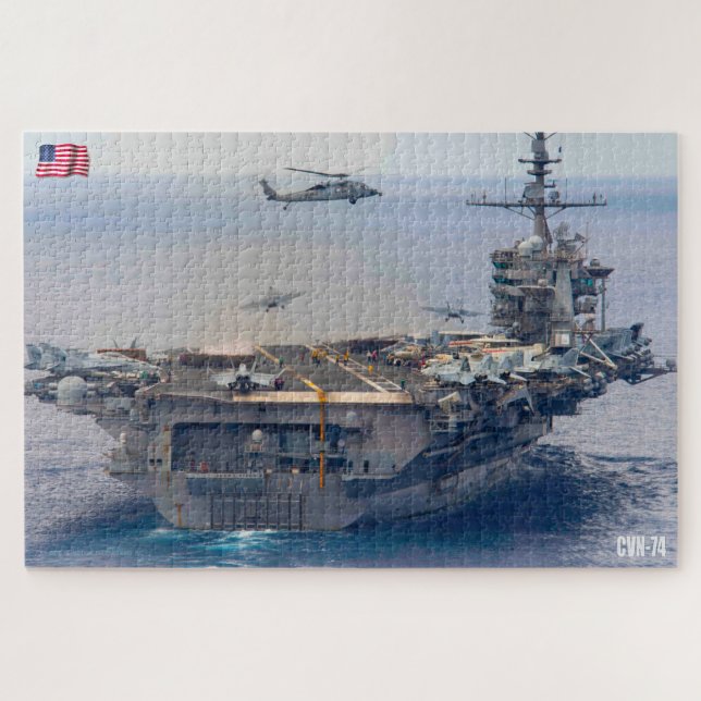 US AIRCRAFT CARRIER - CVN 74 (20 x 30 INCH) (Horizontal)