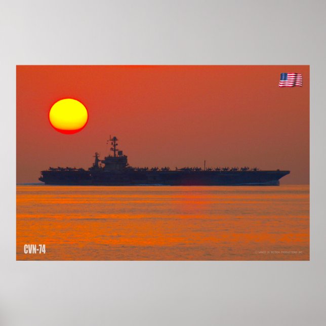 US AIRCRAFT CARRIER - CVN-74 POSTER (Vorne)