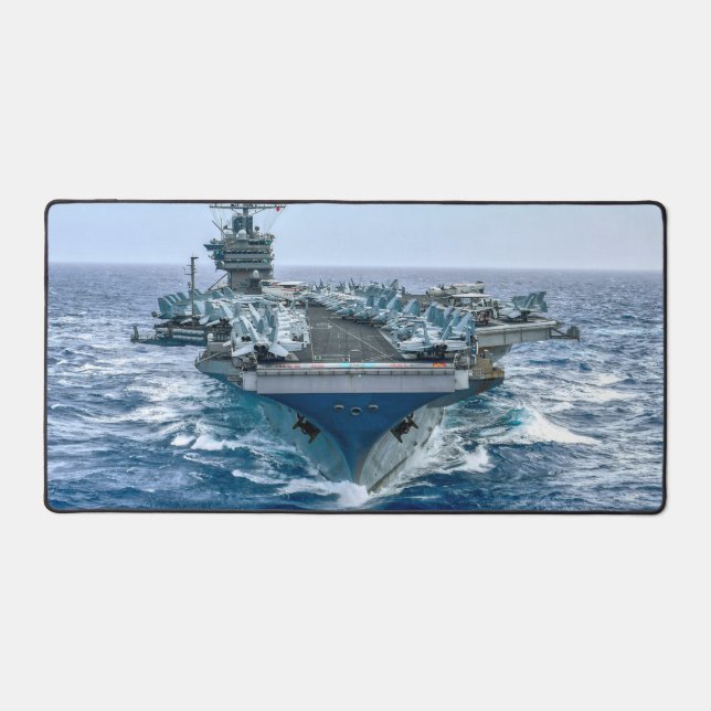 US AIRCRAFT CARRIER - CVN-75 SCHREIBTISCHUNTERLAGE (Vorderseite)
