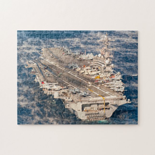 US AIRCRAFT CARRIER - CVN 77 (11x14 INCH) (Horizontal)