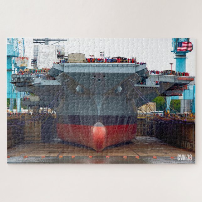 US AIRCRAFT CARRIER - CVN 78 (20 x 30 INCH) (Horizontal)