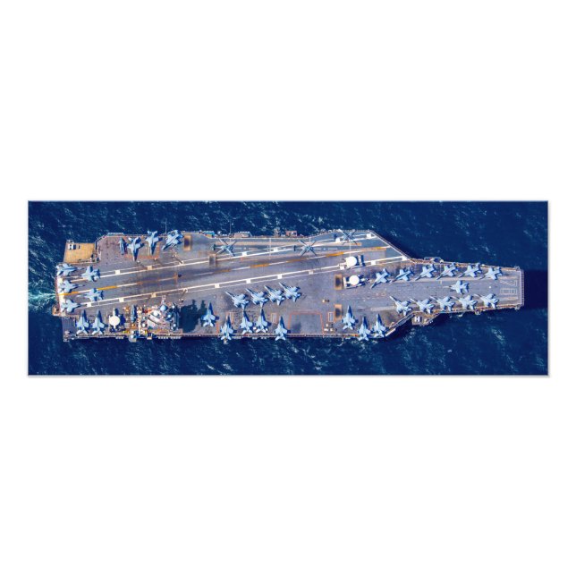 US AIRCRAFT CARRIER - CVN 78 (24x8 Zoll) Fotodruck (Vorne)
