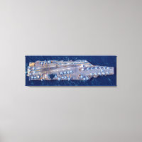 US AIRCRAFT CARRIER - CVN 78 (48 x 16 Zoll)