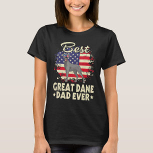 US American Best Great Dane Hund Vater je glücklic T-Shirt