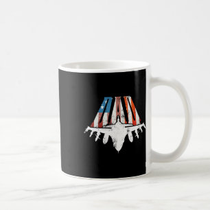 US American Flag Air Fighter Jet Fathers Day 4. O Kaffeetasse
