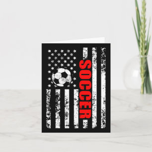 US American Flag Fußball Patriotic Soccer Women Gi Karte