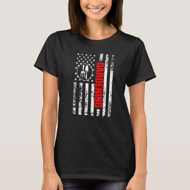 US American Flag Hobby at your House Patriotic Gar T-Shirt (Vorderseite)