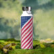 US American Flag Stars Streifen Custom Mit Monogra Trinkflasche (Insitu (Outdoor))