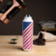 US American Flag Stars Streifen Custom Mit Monogra Trinkflasche (Insitu (Coffee))