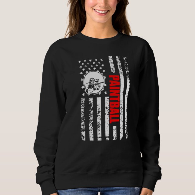 US American Flag Team Shooting Sports Patriotic Pa Sweatshirt (Vorderseite)