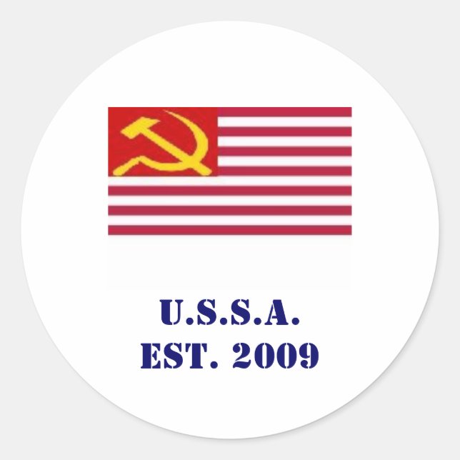 US-Amerikaner 2009 Runder Aufkleber (Vorderseite)
