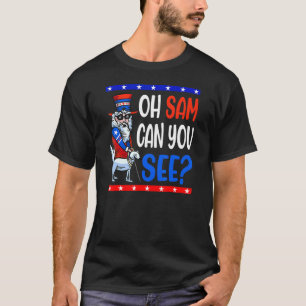 US-Amerikaner Blind Uncle Sam 4. Juli Männer Wom T-Shirt