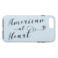 US-Amerikaner im Herz Handy Fall