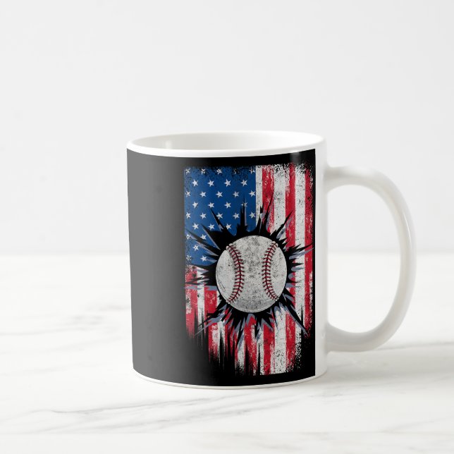 US-amerikanische Fahne verkaufte am 4. Juli Indepe Kaffeetasse (Rechts)