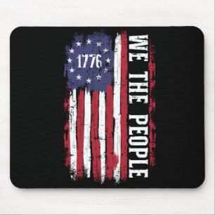 US-amerikanische Flagge 1776 wir Menschen Unabhäng Mousepad